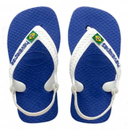 Chinelo Havaianas Baby Brasil Logo Rosa Cristal
