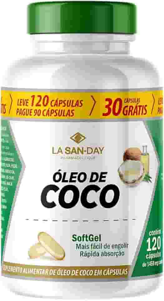 Óleo de Coco (Leve 120 Pague 90 Cápsulas) - Tem potente ação antibacteriana e antiviral, Propriedades calmante, hidratantes e antioxidantes