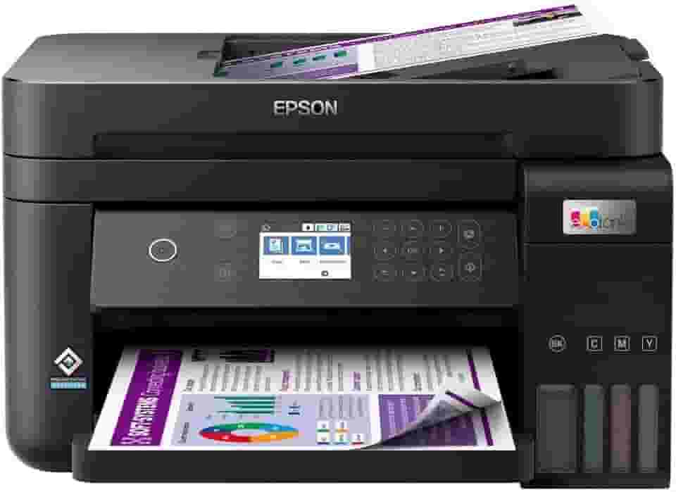 Multifuncional Epson EcoTank L6270 - Tanque de Tinta Colorida, Wi-Fi Direct, Ethernet, Frente e Verso Automático, ADF, Bivolt