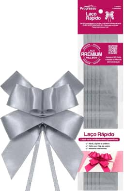 Laco Pronto Liso 22Mmx44Cm Cetim Prata Pct Com 05 111751
