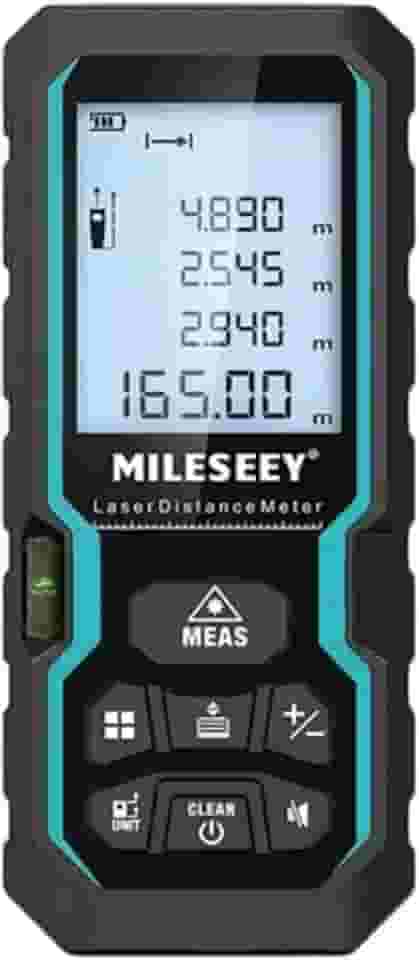 Trena Laser Digital Profissional, Fita Métrica Digital a Laser, Medidor Digital de Distância, Área, Volume, Ângulos e Nível. Modelo S6 de 40, 50, 60, 80, 100 e 120 m de Alcance (Precisão ±2 mm)