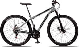 Bicicleta Aro 29 Ravok 21v Aço Carbono com Suspensão Freios a Disco