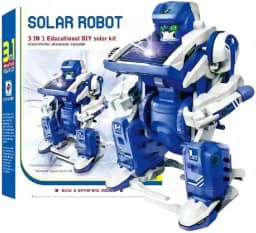Kit Educativo de Montar Robô 3 em 1 com Energia Solar – Tanque, Caminhão e Escorpião