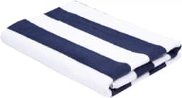 Toalha de Piscina Ibiza Teka Azul Escuro Algodão e Poliéster