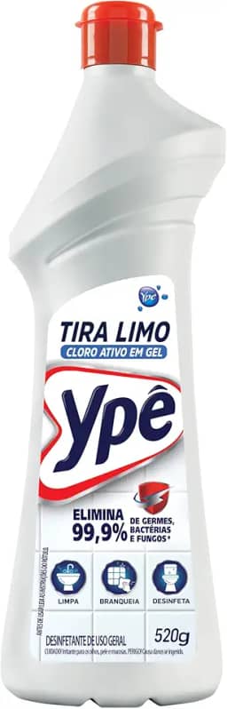 Ypê Tira Limo Premium com Cloro Ativo para Banheiro 520g