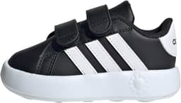 Tênis Adidas Grand Court 2.0 CF Infantil Preto e Branco