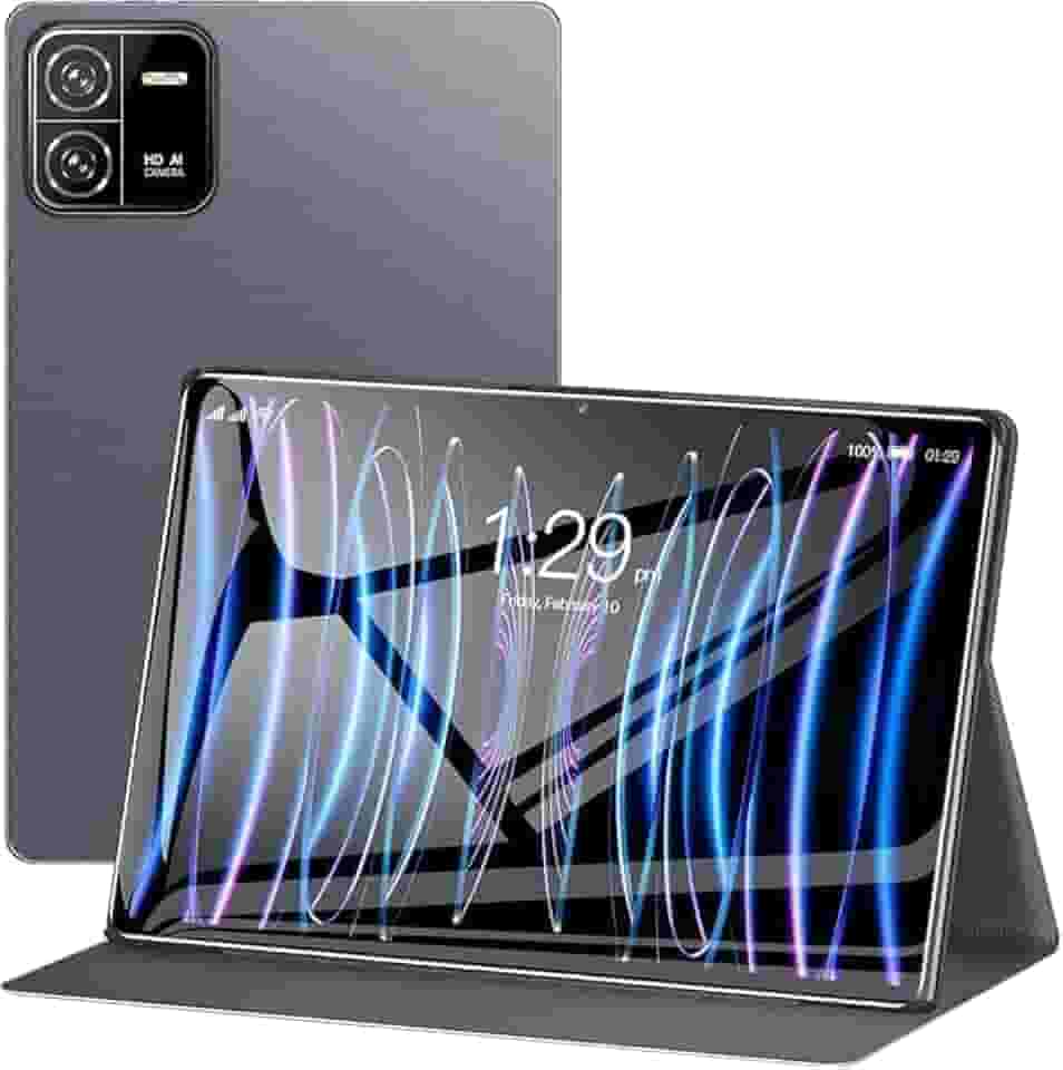 Tablet Pad 6 tela de 10,1 polegadas, 12 GB RAM + 512 GB ROM, 8 MP + 16 MP, tela IPS 1280x800, GPS, 5G,WiFi,Octa-Core, tablet Android 13 (Cinzento)