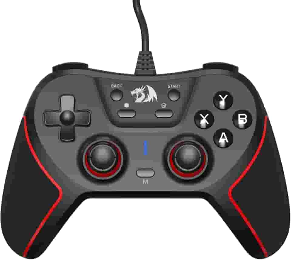 Controle Gamer Redragon Ephemera Preto e Vermelho USB G713