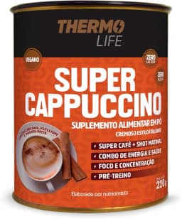Super Cappuccino 220g, Estilo Italiano, Cremoso, Sem Lactose - vegano