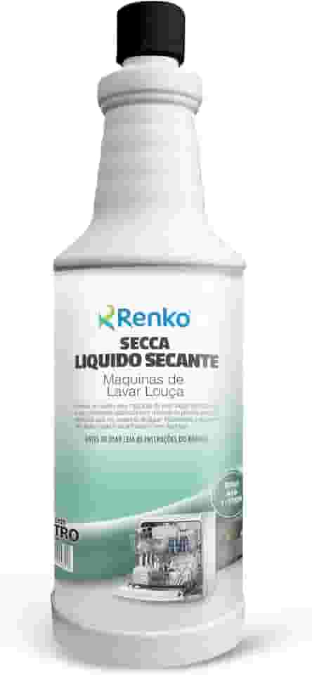 Secante Renko Secca 1L - Genérico - Líquido - Característico - 1 Litros - Detergente - Secante para Máquina de Lavar Louça