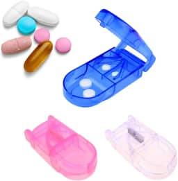 Cortador de Comprimido Pequenos Com lamina Resistente Corta e Armazena