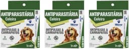 3 Coleira Dugs Antipulgas e Carrapatos Para Cães