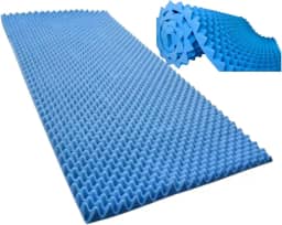 Colchão Anti Escaras Casca de Ovo Piramidal D33 Solteiro Azul Embalado a Vácuo Sequencial