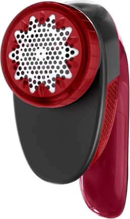 Papa Bolinhas e Fiapos Arno Vermelho e Preto PBVM, com manuseio ergonômico, ideal para todos os tecidos, 2 pilhas AA incluídas