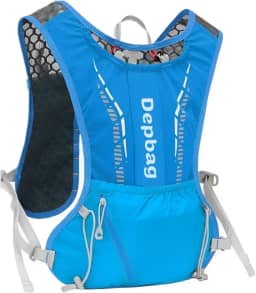 Mochila Ciclista Hidratação Corrida Trilha Running Impermeável Colete Apito Alça Ajustável