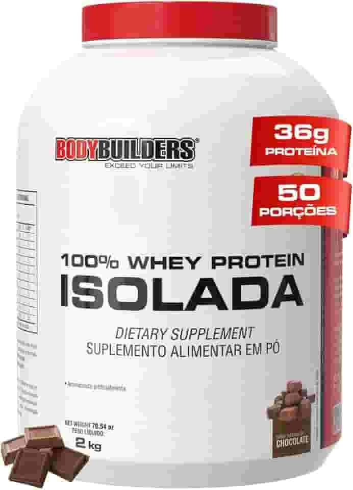 Whey Protein 100% Isolada Chocolate 2kg - Bodybuilders