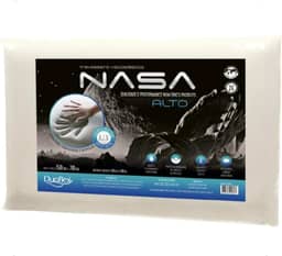 Travesseiro Nasa-X Alto Duoflex Bege Para fronha 50cmx70cm Espuma 100% poliuretano