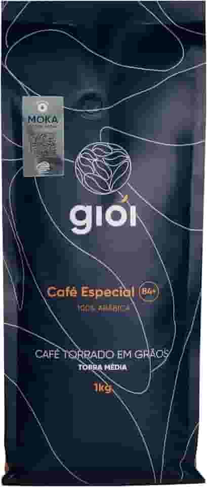 Giói Café Especial, 100% Arábica, Torrado, Em Grãos, 84+ (1kg, Moka)