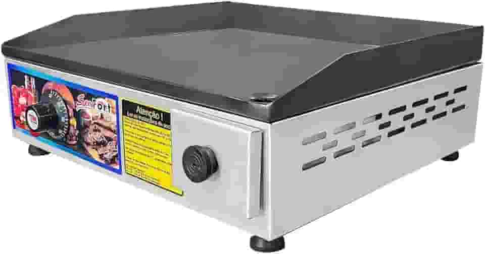 Chapa Elétrica Sevefort Grill, 40x35cm, Termostato até 300°, 110V/220V (220v)