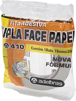 Fita Dupla Face Flow-Pack, 18mm X 30m, Unidade, Adelbras