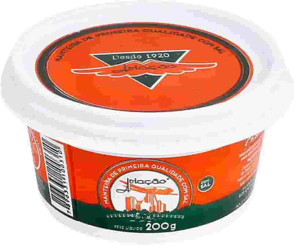 Manteiga com Sal Lata 200g Aviação