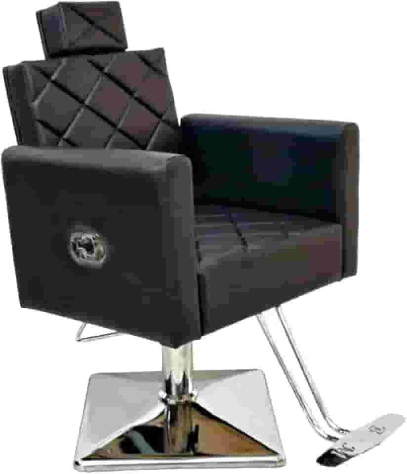 Poltrona Cadeira Reclinável P/Barbeiro Maquiagem Salão (Preto IT)