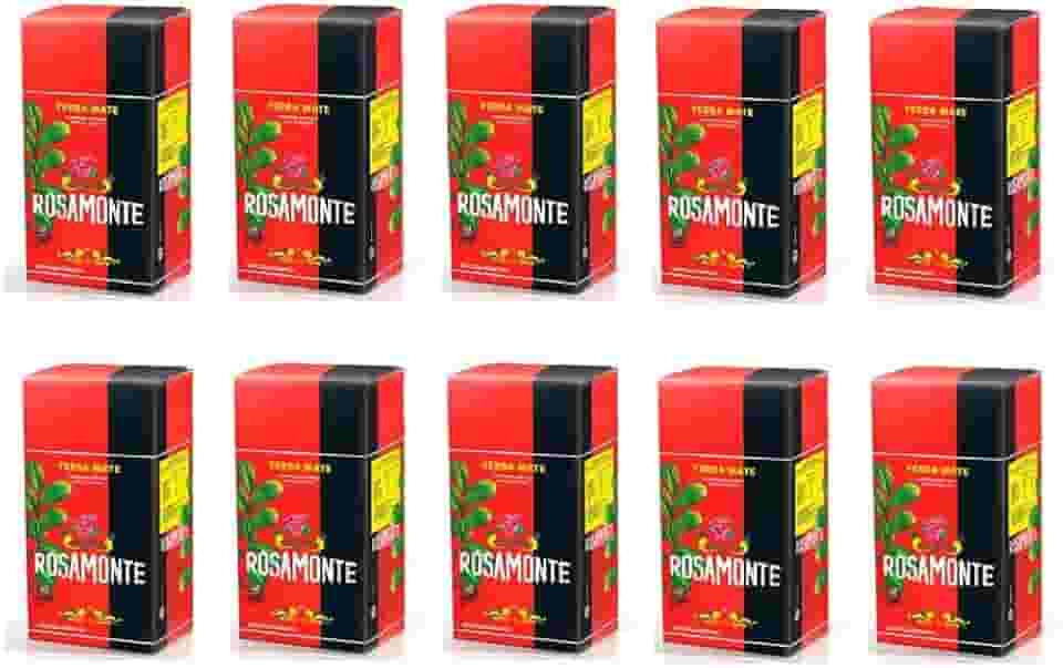Kit 10 Erva Mate Argentina Rosamonte Tradicional 500g