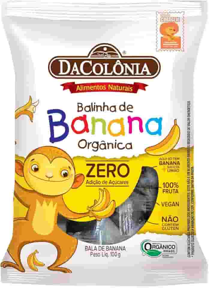 BALA DE BANANA ORGANICA ZERO 100g