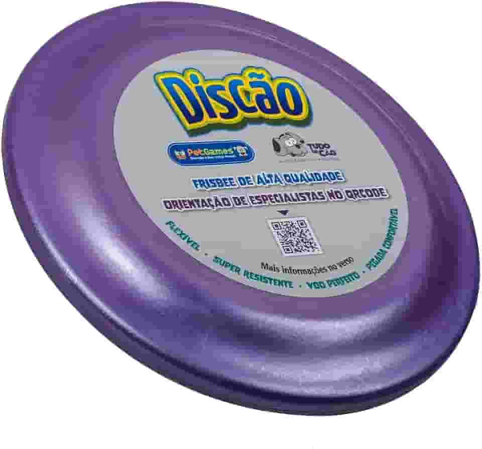 Pet Games Brinquedo Disco Voador Frisbee Durável E Macio De Atividades Ao Ar Livre E Treinamento Para Cães- Discão Roxo