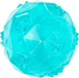 Jambo Pet, Bola TPR Diamond, Com Efeito Sonoro, Ideal Para Cães, Flexível e Macio Para a Mordida, Reduz Estresse, Tamanho e Cores Sortidas (Grande, Azul)