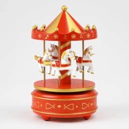 Caixinha Carrossel Musical A Corda Enfeite Decoração Para natal