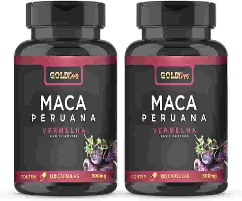 Maca Vermelha 120 Capsulas - Maca Peruana Vermelha 500mg - 2 Unidades
