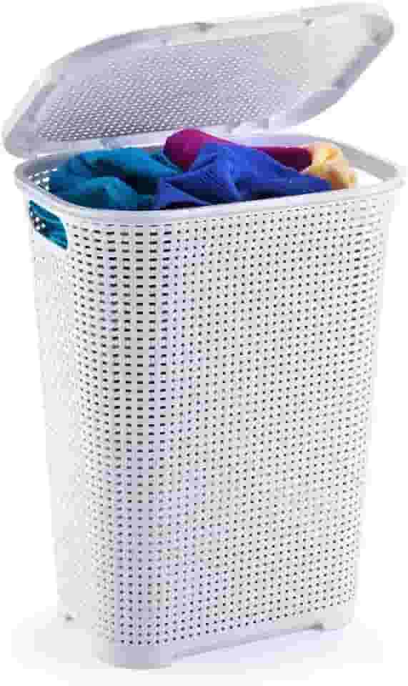 Cesto Rattan, Monte Líbano, Branco, 30L