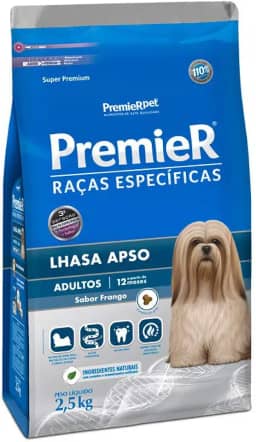 Ração Premier Lhasa Apso Raças Específicas Cães Adultos - 2Kg Premier Pet