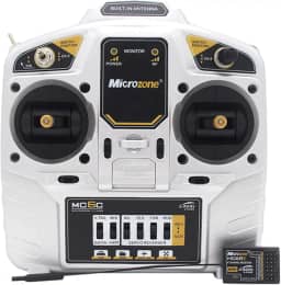 LAURAG Transmissor MC6C 2.4GHz 6CH modo 1 de controle remoto transmissor e receptor MC6RE sistema de rádio para RC avião drone multirotor carro barco