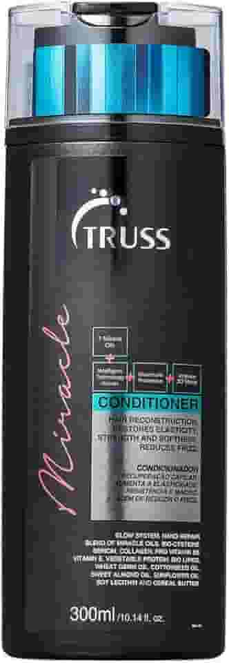 Truss Condicionador Miracle | Hidratação, Brilho 3D e Reconstrução para Cabelos Danificados | 300ml