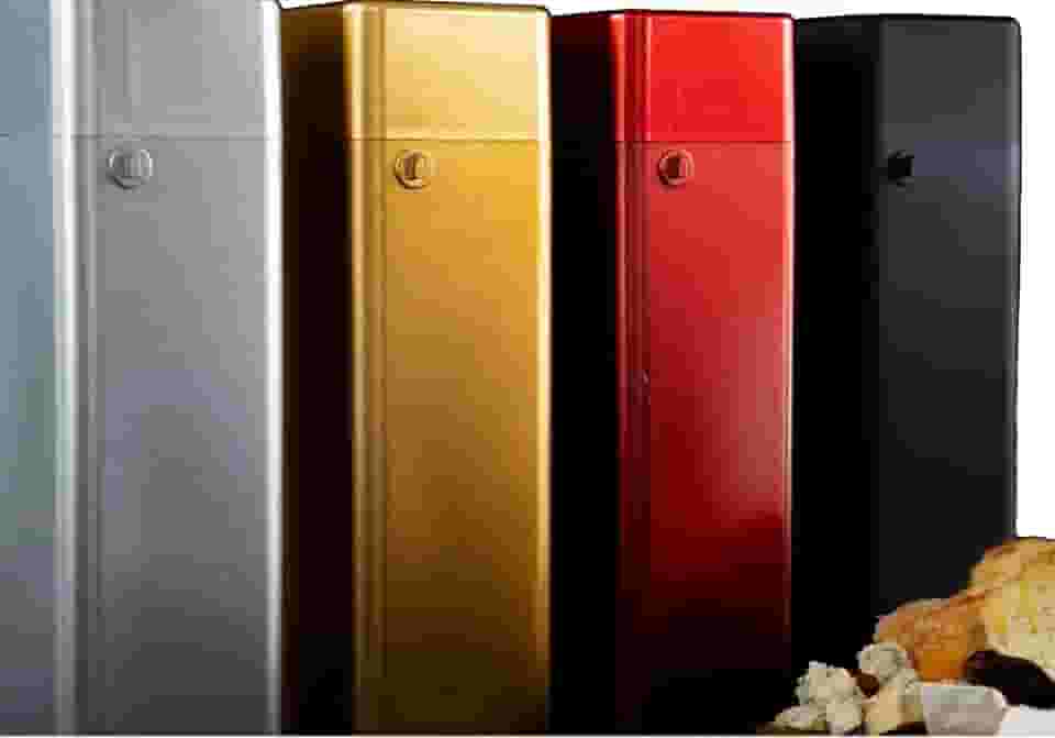 Porta Case De Vinho Espumante Para Presentear Embalagem Premium de Luxo C/Trava e Alça (PRETO FOSCO)