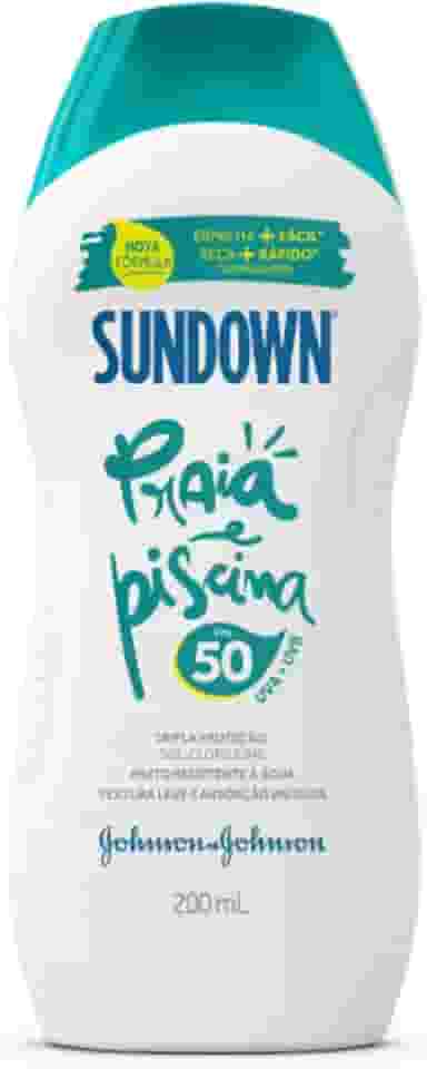 Sundown Protetor Solar Corpo e Rosto Praia e Piscina FPS 50, 200ml