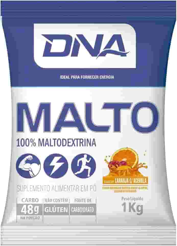 Malto Dextrina 1kg Sabor Laranja com Acerola - Dna Suplementos