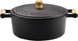 Panela Caçarola De Ferro Fundido e Cabo De Madeira 1.6l Ø 17.5 Nº 18 - Santana