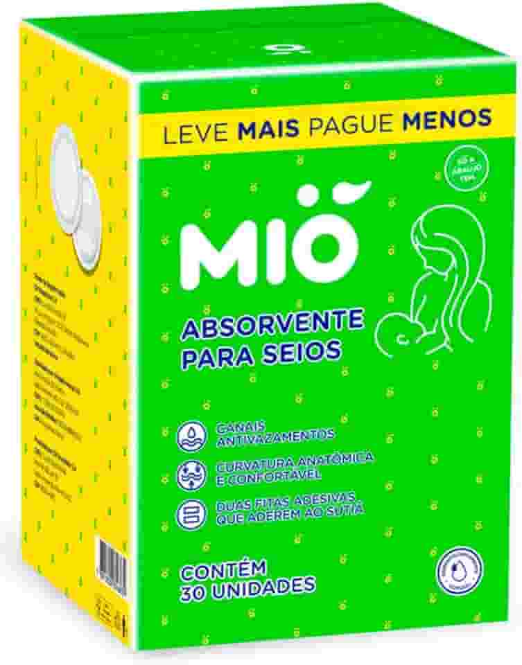 Absorvente Protetor para Seios Mió 30 Unidades Leve mais Por Menos