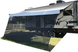 Tentproinc Toldo para trailer, para-sol, 20 x 3,5 m (adequado para toldo de 40 cm), protetor solar de malha, trailer, trailer, toldo, bloqueador de UV, kits concluídos - 3 anos de garantia (preto)