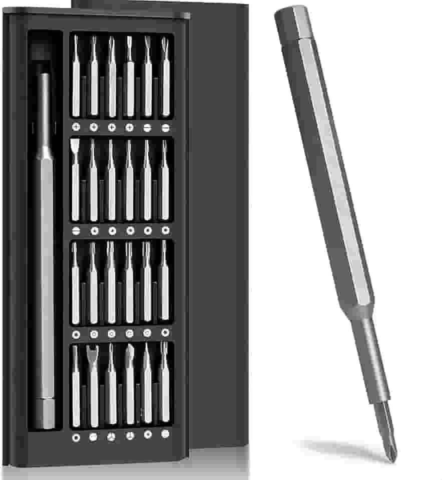 Kit Conjunto de Chave de Fenda 24 em 1 com Estojo Magnético Precisão Ideal para Reparos em Celulares, Notebooks, Relógios e Eletrônicos em Geral Premium