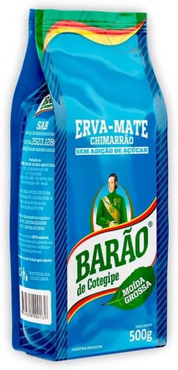 Barão de Cotegipe, Erva Mate Moída Grossa 80% Folhas 500g Barão de Cotegipe