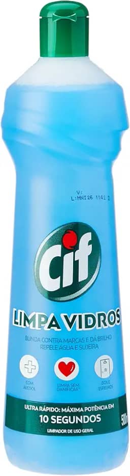 Cif Limpa Vidro Tradicional 500Ml Ultra Rápido
