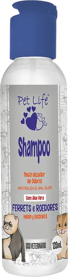Shampoo Neutralizador de Odores Pet Life Ferret e Roedores 120 mL