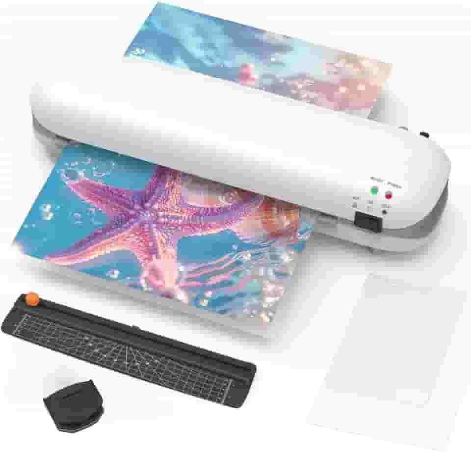 Plastificadora Laminadora A4 Refiladora Sl288 (branco 220v)