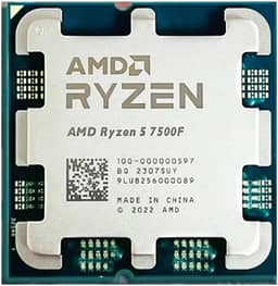 Processador Ryzen 5 7500F AM5 6 Core 12 Thread 3,7 GHz – Plataforma 5 nm para PCs Compactos - Com Caixa