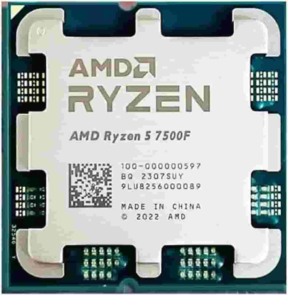 Processador Ryzen 5 7500F AM5 6 Core 12 Thread 3,7 GHz – Plataforma 5 nm para PCs Compactos - Com Caixa