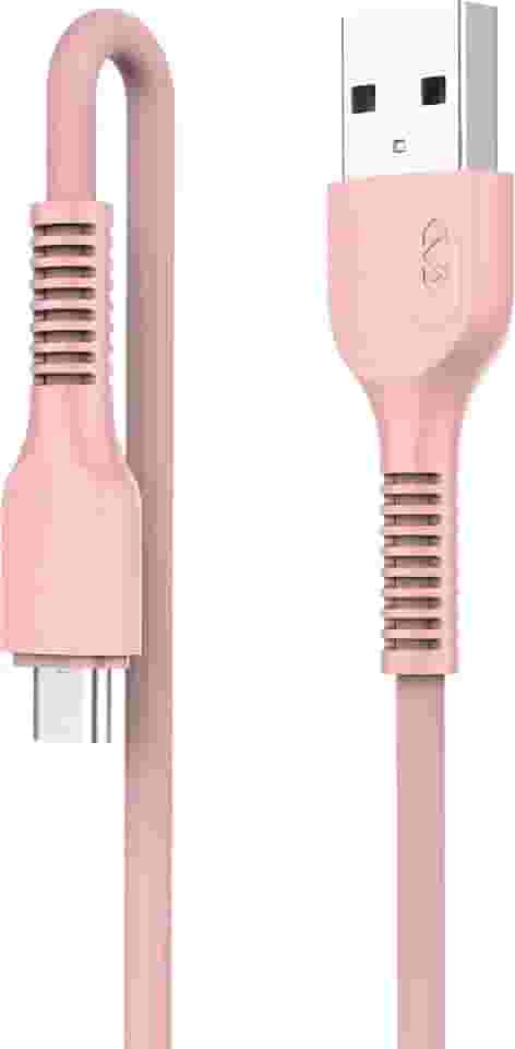 Cabo Usb Letron Micro Usb 2 4A 1Mt Rosa 110054